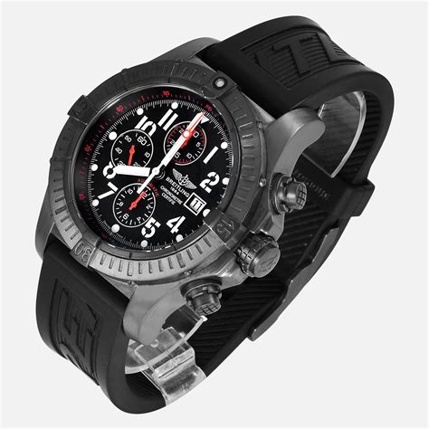 breitling super avenger blacksteel m13370 limited edition automatic mens watch|breitling m13370 price.